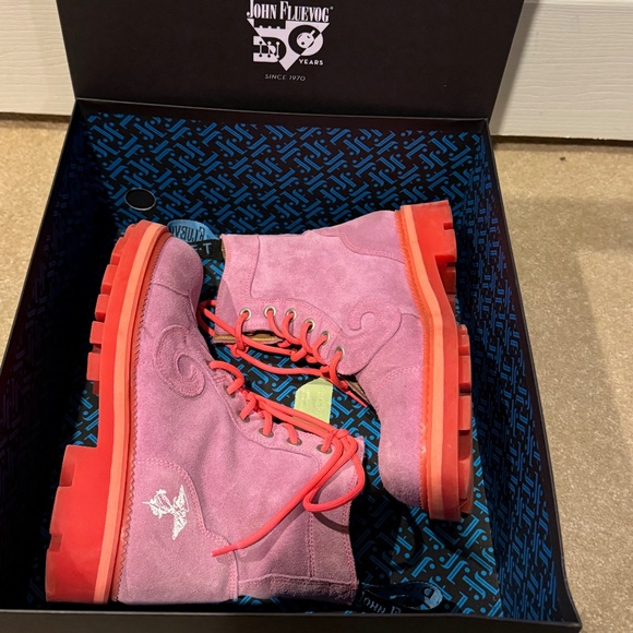 John Fluevog, Size 7.5, purple/pink - Picture 2 of 3